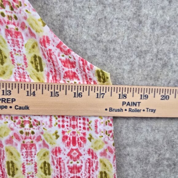 Womens Sleeveless Floral Print Halter Dress L Polyester Lightweight Multicolor - Picture 7 of 7